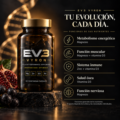 EV3 Vyron Energy — Rendimiento Celular Avanzado