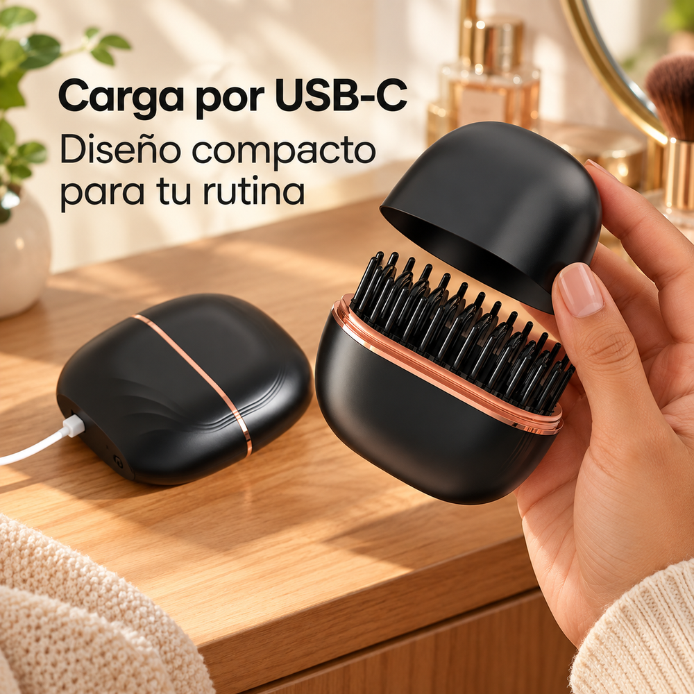 Cepillo alisador inalambrico portatil LUMERA